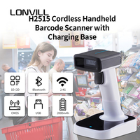 Lecteur de codes-barres sans fil étanche JINGXIN 2000 mAh avec base de charge