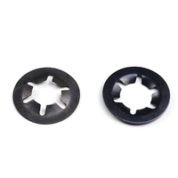 Arandela de montaje de ala personalizada para piezas de coches RC, clip de eje de acero, clip de rodamiento con brida, junta de flor de ciruelo