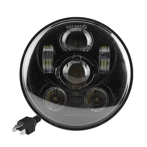 Phare LED modifié de 5,75 pouces 45W pour motos Harley, composant essentiel des systèmes de carrosserie de moto - Product Image 1