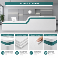 Bureau de réception pour infirmières d'hôpital, bureau de tri médical pour clinique, bureau d'accueil médical moderne et personnalisé pour centre de santé