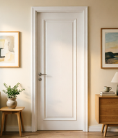 Nouvelles Arrivées Porte Intérieure Moderne en Bois Massif pour Chambre à Coucher – Design Couleur Bois
