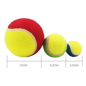 Jouet pour animaux de compagnie en caoutchouc, balle de tennis, jouet pour chien de taille moyenne et grande, jouet à mâcher et d'entraînement - Product Image 1