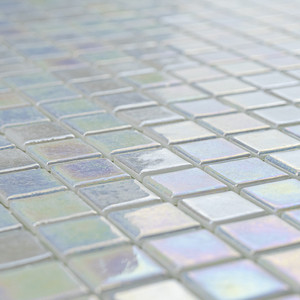 Mosaico Acquaris Jasmin in vetro 15x15 cm con finitura iridescente per pareti e pavimenti - Product Image 5