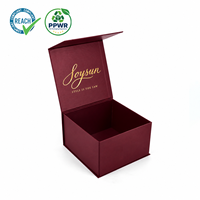 Boîte rigide en carton personnalisée de qualité supérieure en forme de livre avec logo en feuille d'or, boîte cadeau magnétique pour accessoires vestimentaires de mode