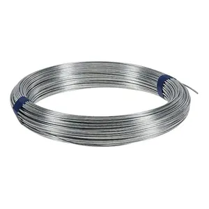 Alambre de hierro galvanizado duradero y resistente a la oxidación, ideal para cableado de esgrima y aplicaciones artesanales