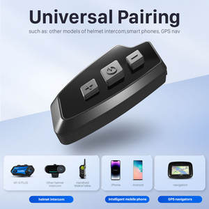 2 piezas Fodsports FX10C motocicleta comunicador intercomunicador persona infinita casco auriculares intercomunicador para motociclistas esquiadores - Product Image 3