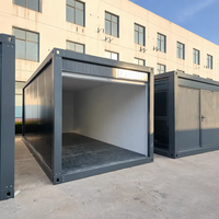Maison conteneur pliable 20ft 40ft à bas prix, préfabriquée, modulaire, extensible, pour atelier, stockage et logement