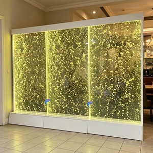 Mur d'eau à bulles LED personnalisé, fontaine d'intérieur pour la décoration de restaurants et de bureaux - Product Image 6