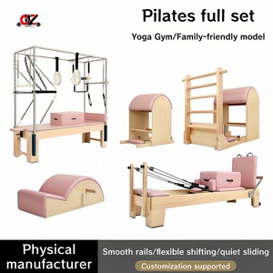 CZFIT Cama de Pilates de Madera de Roble, Máquina Reformer, Silla Cadillac, Corrector de Columna, en Oferta, Kit Premium de Pilates Reformer - Product Image 1