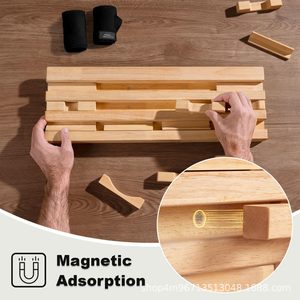 Barra de dominadas de madera para montar en la pared, entrenador de fitness horizontal para entrenamiento en casa. - Product Image 2