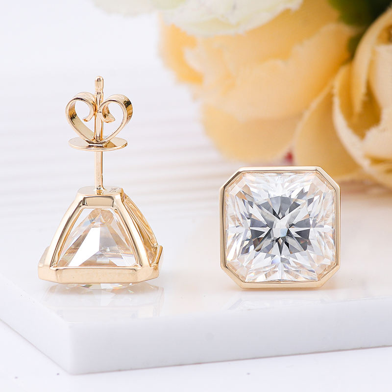 ต่างหูเพชรแล็บทอง 10k