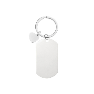 49x28 Mét thép không gỉ Keyring UV in ấn DIY Laser <span class=keywords><strong>tag</strong></span> trống thép không gỉ Keychain - Product Image 3