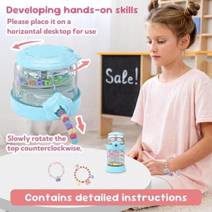 Nghệ Thuật Sáng Tạo Và Thủ Công Đồ Trang Sức Làm Bộ Dụng Cụ Trẻ Em Tự Làm Đầy Màu Sắc Hạt Vòng Cổ Vòng Tay Nhà Sản Xuất Thiết Lập Hạt Ráp Dây Beading Máy Đồ Chơi - Product Image 5