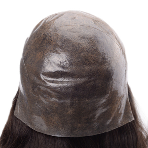 Pelucas de cabello humano remy para mujer, de piel fina de silicona inyectada natural personalizada, pelo largo rizado negro - Product Image 4