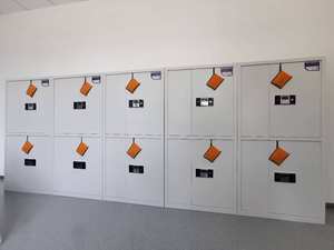 <span class=keywords><strong>Casier</strong></span> de rangement extérieur CKD pour colis, en acier, pour la livraison de courrier, avec serrure électronique et à combinaison, accès par clé - Product Image 5