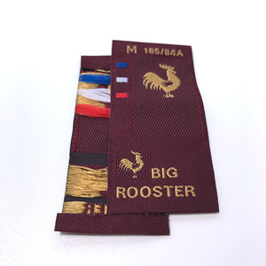 Etiquetas <span class=keywords><strong>de</strong></span> ropa principal tejidas <span class=keywords><strong>de</strong></span> <span class=keywords><strong>sarga</strong></span> personalizadas al por mayor etiqueta para prendas <span class=keywords><strong>de</strong></span> camiseta - Product Image 6