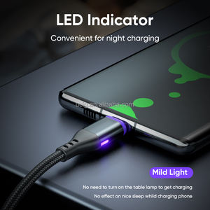 سلك هاتف محمول مجدول من النايلون مقاس 3 أقدام 3.3 أقدام و 6.6 أقدام 3 في 1 USB مغناطيسي 3A شحن سريع - Product Image 6