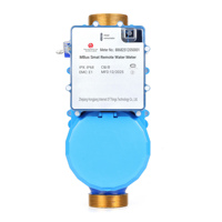 Compteur d'eau intelligent chaud et froid de type rotor prépayé avec connexion filetée en cuivre pur, télécommande filaire mbus 40 mm R80