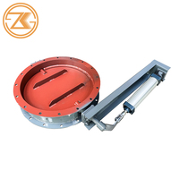 Vanne papillon de ventilation électrique/pneumatique Zhengkang 380V, à lamelles réglables pour la régulation du volume d'air, en acier inoxydable au carbone