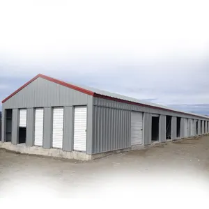 定制设计预制钢结构车间建筑存储仓库棚屋预制机库