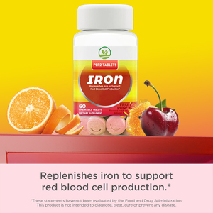 ओम आयरन 18 मिलीग्राम टैबलेट उच्च शक्ति रक्त आयरन पूरक टैबलेट ऊर्जा और आयरन अवशोषण समर्थन आहार पूरक आहार पूरक - Product Image 3