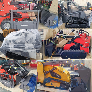 Mesin Diesel CE EPA ember muatan setir selip kecil jalur kuat grosir pemuat kemudi selip Mini dengan Gearbox pompa - Product Image 4