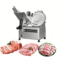 Trancheuse à viande congelée électrique automatique en acier inoxydable 220V, microtome, capacité 100kg/h, pour restaurant, magasin alimentaire, neuve