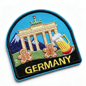 Patch brodé allemand thermocollant, forme irrégulière, en tissu tissé, décoration, cadeau - Product Image 3