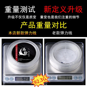 Cordon élastique perlé en résine plastique transparente blanche, résistant à l'usure, pour la fabrication de bijoux, origine Yiwu, printemps 2023 - Product Image 5