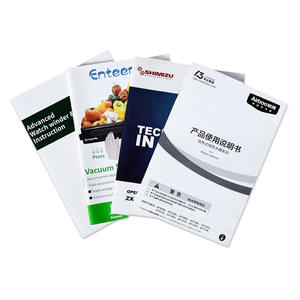 Op maat gemaakte A6 100 stuks promotionele flyer 157g art paper offset gedrukt eenvoudige prijs gevouwen leaflet instructiehandleiding boek - Product Image 1