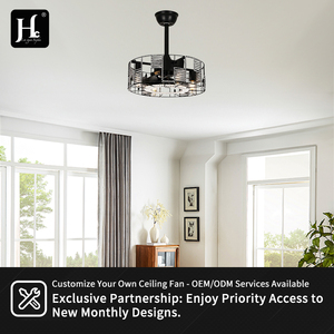 Villa Hotel Apartment 20 inch <b>Ceiling</b> Fan New Nordic Style Black Gold Fan <b>Light</b> Silent High Wind Luxury - Product Image 5