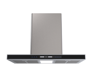 <span class=keywords><strong>Hotte</strong></span> de cuisine îlot en acier inoxydable en forme de T avec commande tactile, éclairage LED, aspiration puissante pour cuisines ouvertes - Product Image 1