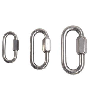 נירוסטה O צורת שרשרת קישורים מחבר קטן טיפוס נעילת Carabiner קישור מהיר - Product Image 4
