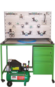 Sistema de Entrenamiento Electro-Neumático KITEK KCL-20, Construcción Metálica, Dimensiones 128x64x108 - Product Image 2