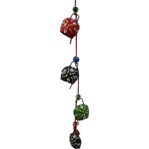 PARIJAT Handicrafts Elegant Home Decor 10 Cluster Shape Wrought Iron Hanging <b>Bells</b> Multicolor Wind <b>Chimes</b> for Balcony - Product Image 5