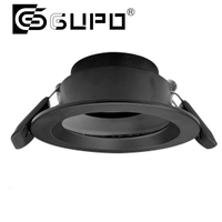 Module de spot encastré en verre transparent avec cadre intégré, garniture de spot encastré fixe, étanche, GU5.3 / MR16 / GU10
