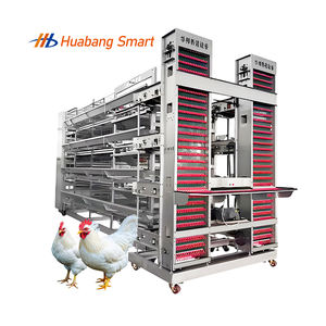 Jaulas para Gallinas Ponedoras Totalmente Automáticas de Alta Utilización, Material Galvanizado por Inmersión en Caliente, Larga Vida Útil, 1 Año de Garantía - Product Image 1