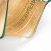 Sac d'emballage à fermeture éclair en papier souple biodégradable écologique avec logo personnalisé pour chewing-gum sushi lait aliments pour animaux de compagnie
