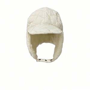 Gorro de aviador blanco de moda para mujer, gorro de invierno cálido de algodón, gorro de aviador con protección para las orejas, gorros de invierno con protección para las orejas - Product Image 6