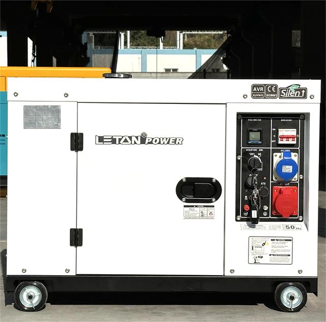 Standby 3KW Silent Diesel Electric Generator 10KW 12KVA 220V/380V 60Hz 1/3 Phase Soundproof 10KW ATS Option Electric Power Plant