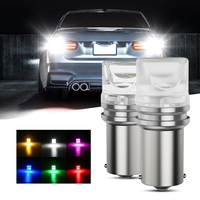 RCJ voiture LED ampoules 2835 3SMD Auto intérieur lumières plaque d'immatriculation dôme lampe de lecture BA9S T4W