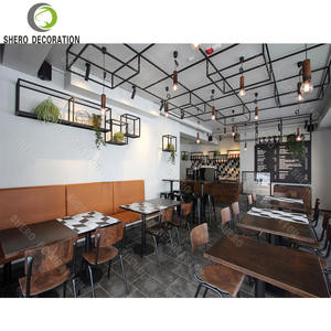 Design d'intérieur moderne pour café, comptoirs de café en contreplaqué de haute qualité, personnalisation du mobilier de café - Product Image 6