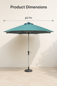 Sombrilla Redonda para Patio Exterior con Comparación Sencilla entre Tamaños y Colores para Compras al por Mayor <span class=keywords><strong>de</strong></span> Artículos para Exteriores - Product Image 5