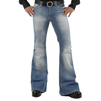 Jean en denim délavé bleu clair dégradé style vintage avec effet moustaches, personnalisable en gros, pour homme, idéal pour toutes les occasions, marque privée
