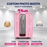 Photomaton distributeur automatique tout-en-un portable libre-service à monnayeur compatible LED SLR en métal avec Wi-Fi et écran tactile