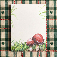 Taille personnalisée Portable Mini Champignon Design Auto-Adhésif Bloc-Notes Mignon Mini Bloc-Notes