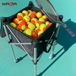 Keranjang bola tenis lipat, peralatan latihan tenis mobil penyimpan bola tenis - Product Image 5
