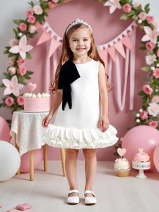 Vestidos de Verano Populares para Niñas de Talla Pequeña y Mediana, Hasta la Rodilla, con Falda en Línea A y Estilo Princesa Elegante - Product Image 2