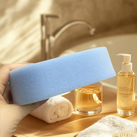 Éponge de bain douce en gros, toucher délicat comme un spa, éponge de nettoyage pour salle de bain, éponge de bain pour le soin de la peau