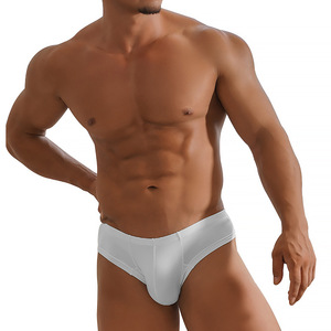 Modal Low-Rise Men's Underwear Sexy Transpirable <span class=keywords><strong>Body</strong></span> Shaping <span class=keywords><strong>Boxer</strong></span> Brief Solid Men's Brief - Product Image 2